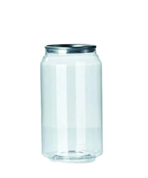 500 Latas transparente de 350ml não gaiseficada com tampa cdl para bebida, chá, sucos, café gelado, drinks etc.